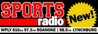 Sports Radio Roanoke Lynchburg 610 WPLY WVBE 97.3 98.5