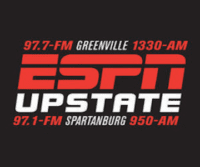 ESPN Upstate 97.7 1330 WYRD Greenville 97.1 950 WORD Spartanburg