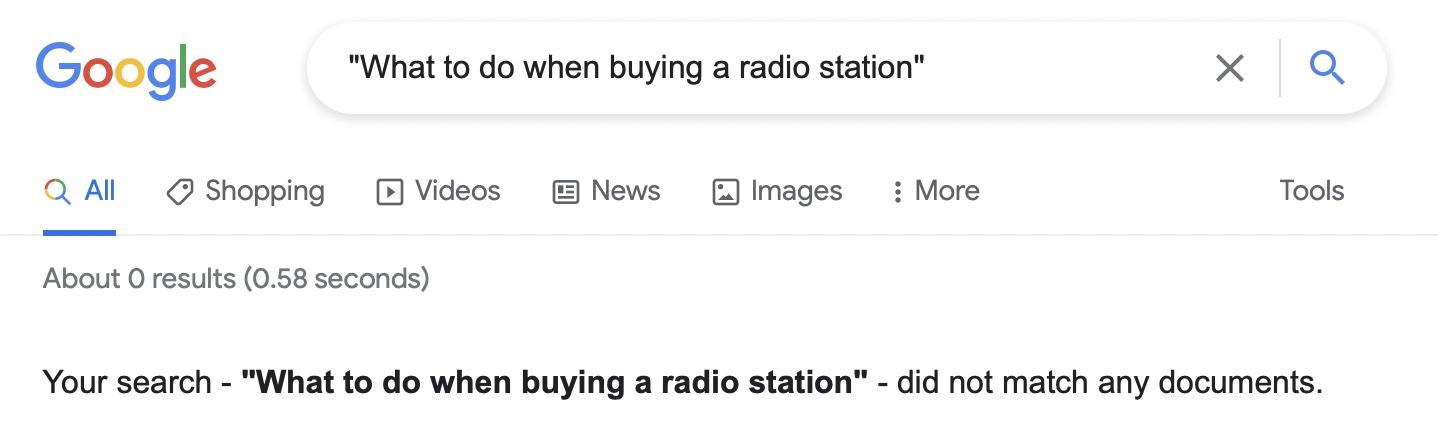 What to do when buying a radio station
