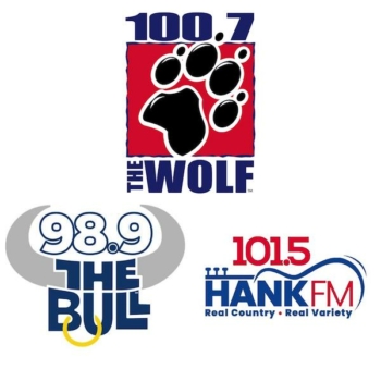 Seattle Country 100,7 The Wolf KKWF 98.9 The Bull KPNW-FM 101.5 Hank-FM KPLZ