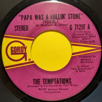 Papa Was A Rolling Stone Temptations