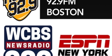 Rock 92.9 WBOS-FM Boston 880 WCBS New York